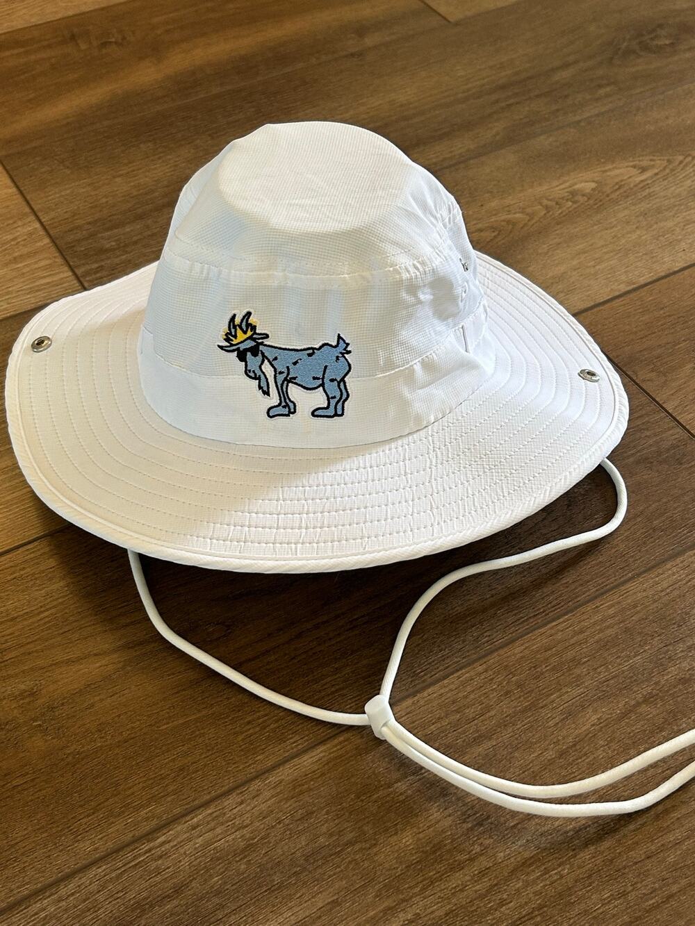 GOAT USA OG Bucket Hat Freedom Outdoor Beach Sun Hat Cap White Boonie OSFA